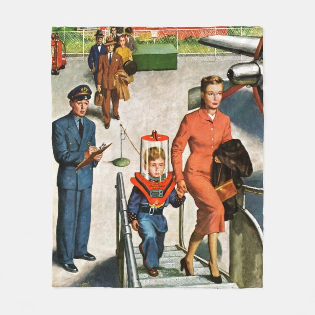 Raum-Reisender Fleecedecke (Vorderseite)