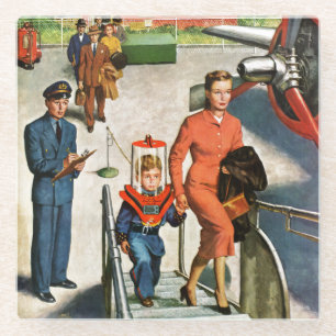 Raum-Reisender Glasuntersetzer