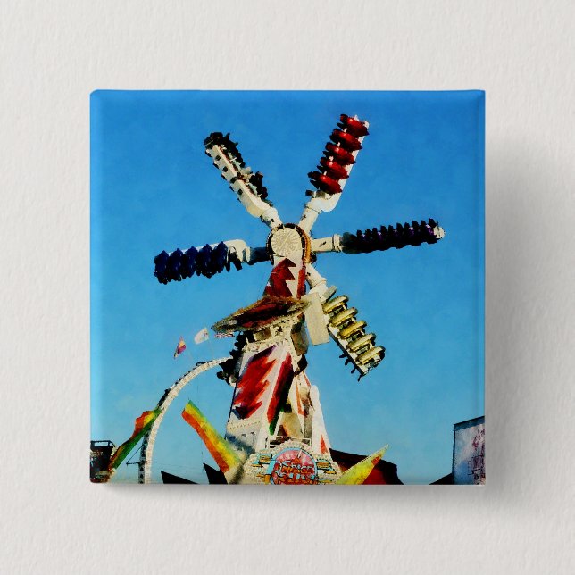 Raum-Rennläufer im Abstand Button (Vorderseite)