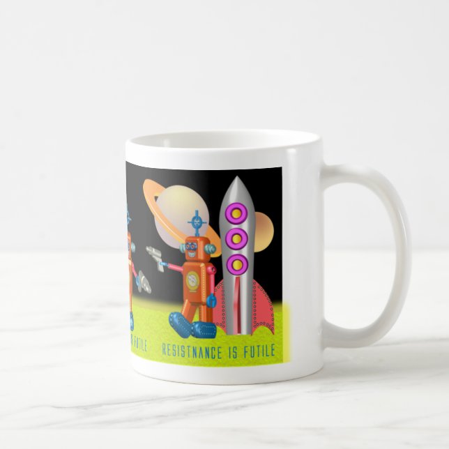 Raum-Roboter-Tasse Tasse (Rechts)