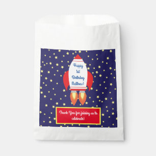 Raum-Rocket-Stern-Schiffs-1. Geburtstags-Party Geschenktütchen
