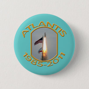 Raum-Shuttle-Atlantis-Schluss heben Foto weg Button