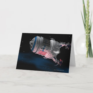 Raum-Shuttle-umkreisende Mars Karte