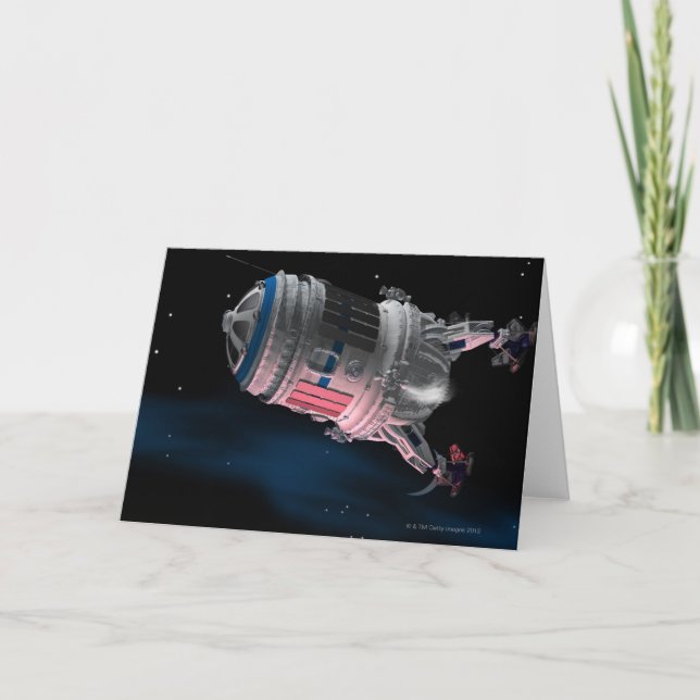 Raum-Shuttle-umkreisende Mars Karte (Vorderseite)