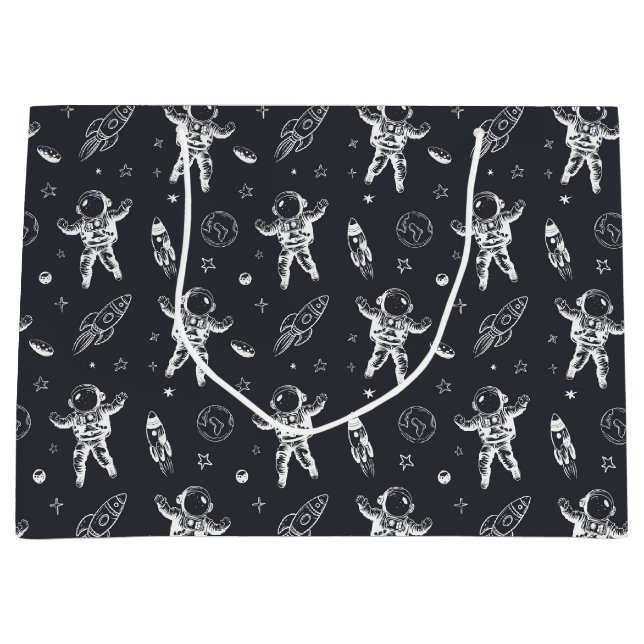 Raum und Planet Galaxie Große Geschenktüte (Vorderseite)