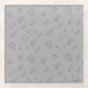 Raum-und Wissenschafts-Gekritzel Glasuntersetzer