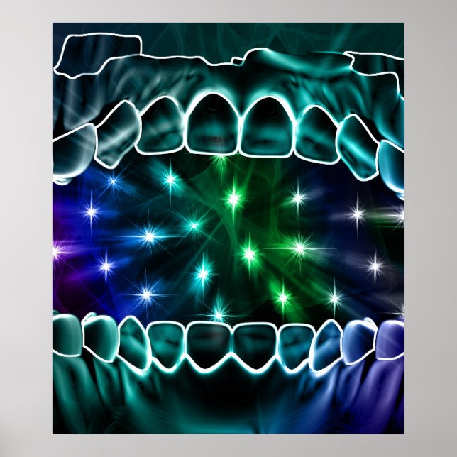 Raum vom Open Mouth Dentist Orthodontist Poster (Vorne)