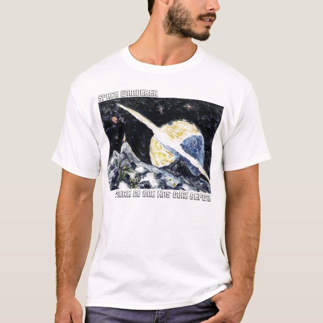 Raum-Wanderer-Kunst-T - Shirt (Vorderseite)
