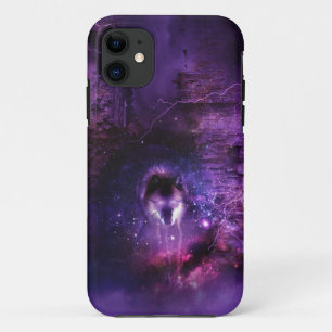 Raum-Wolf iPhone Fall Case-Mate iPhone Hülle