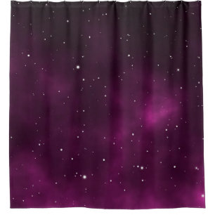 Raumbild-Illustration astronomisches Grafikdesign Duschvorhang