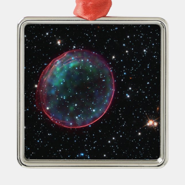 Raumblase Ornament Aus Metall (Vorne)