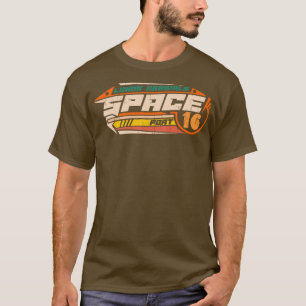 Raumdesign Lunar-Raumschiff-Emblem futuristischen T-Shirt