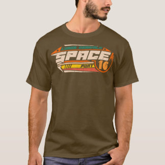 Raumdesign Lunar-Raumschiff-Emblem futuristischen T-Shirt