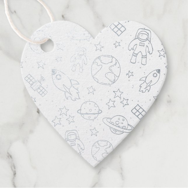 Raumdoodles Geschenkanhänger (Vorderseite)