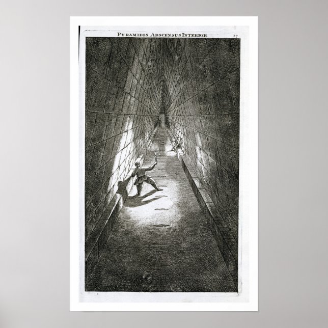Räume Aufstiege der Pyramide, c.1780 (Gravieren) Poster (Vorne)