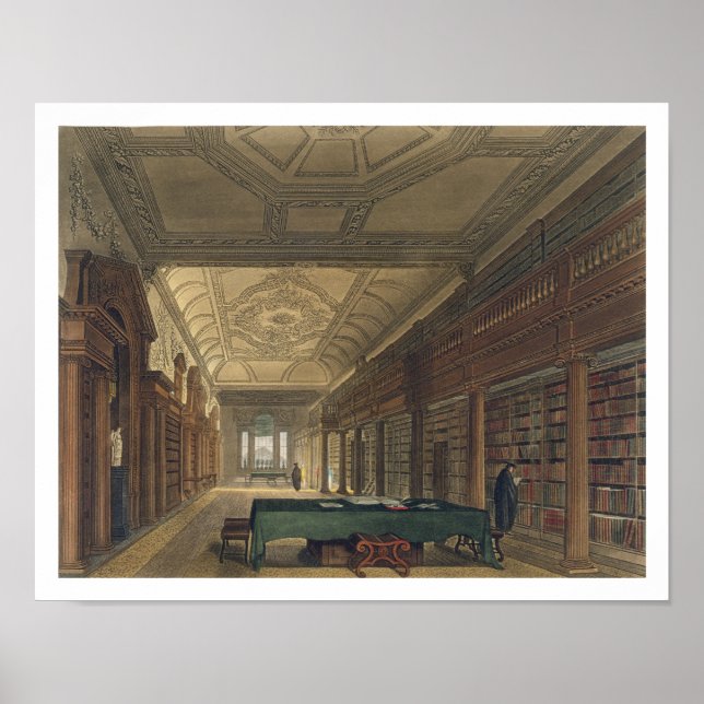 Räume der Bibliothek der Christlichen Kirche, Illu Poster (Vorne)