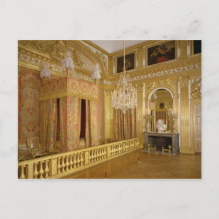 Räume des Schlafzimmers von Louis XIV, 1701-23 Postkarte