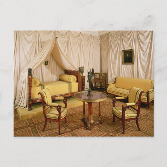 Räume des Schlafzimmers von Napoleon I 1800-03 Postkarte (Vorderseite)