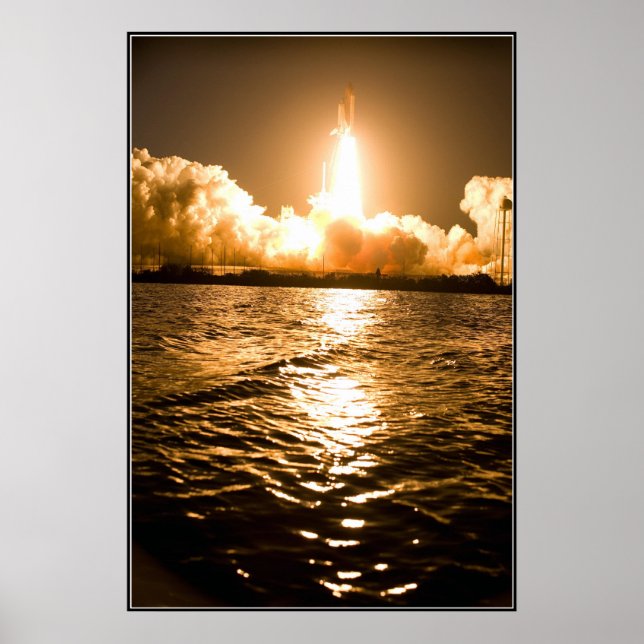 Raumfähre abheben poster (Vorne)