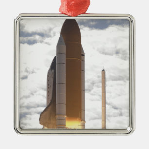 Raumfähre Atlantis hebt 16 weg Silbernes Ornament