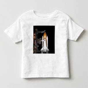 Raumfähre Atlantis sitzt bereites Kleinkind T-shirt
