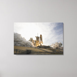 Raumfähre-Bemühung hebt 5 weg Leinwanddruck