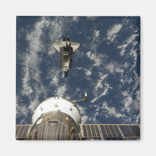 Raumfähre-Bemühung und ein Soyuz Raumfahrzeug Magnet