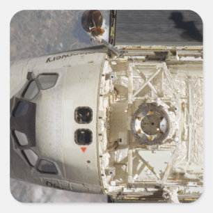 Raumfähre-Entdeckung 12 Quadratischer Aufkleber