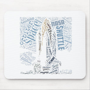 Raumfähre in Tagxedo Mousepad