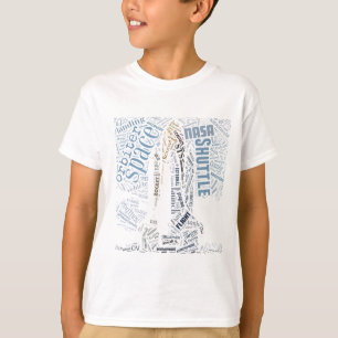 Raumfähre in Tagxedo T-Shirt