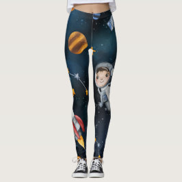 Raumfähre Night Stars Planet Leggings
