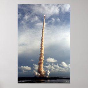 Raumfähre STS-106 im Flug Poster