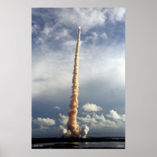 Raumfähre STS-106 im Flug Poster