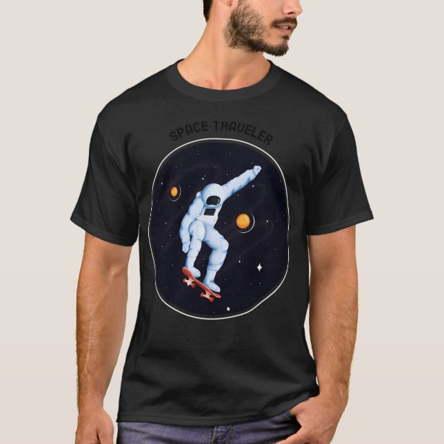 Raumfahrer-Astronaut T-Shirt (Vorderseite)
