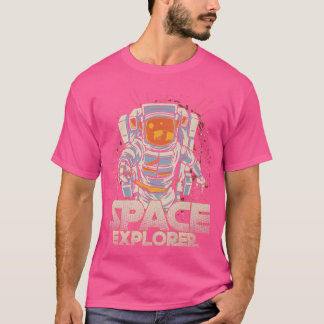 Raumfahrer Astronaut Universe Galay Planets Moo T-Shirt