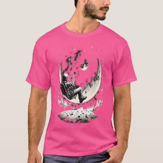 Raumfahrer Moon Star Spaceman Astronomie T-Shirt