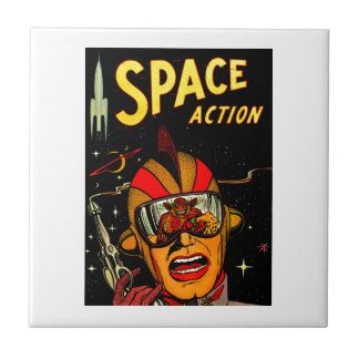 Raumfahrer Sci-FI Astronauten-Comic-Kunst Fliese