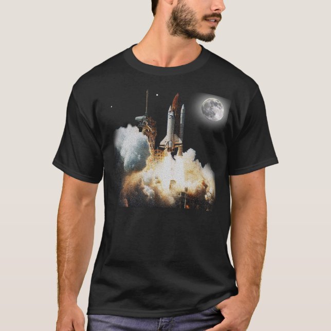 Raumfährestart T-Shirt (Vorderseite)