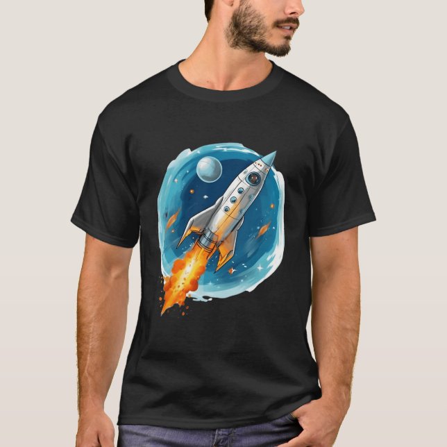 Raumfahrt Astronautenwissenschaft Astrologie Weltr T-Shirt (Vorderseite)