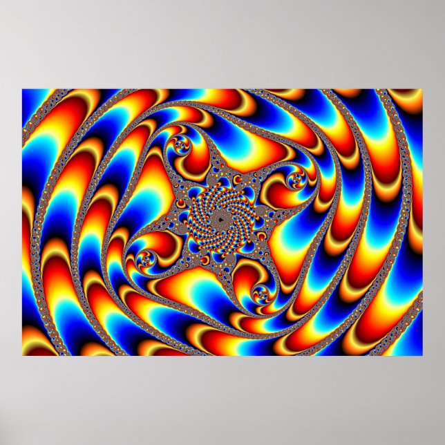 Raumfahrt - Fraktal Poster (Vorne)