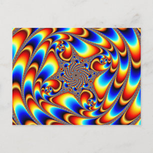 Raumfahrt - Fraktal Postkarte