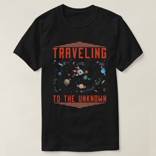 Raumfahrt Galaxy Solar System Coloniza T-Shirt (Design vorne)