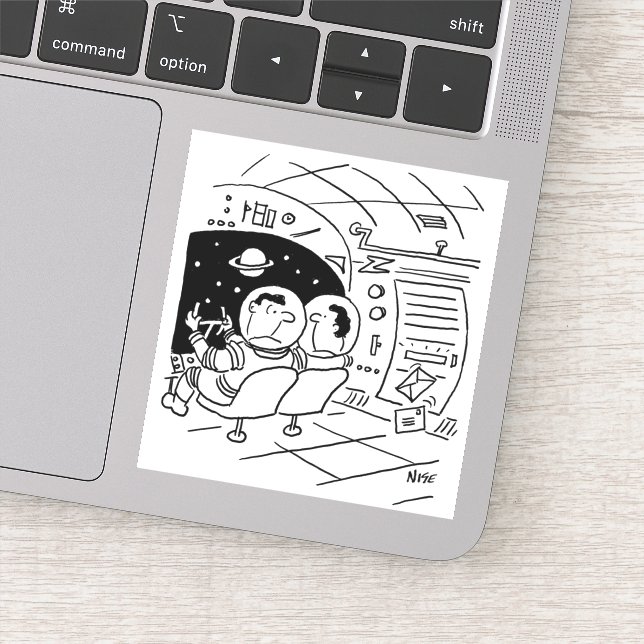 Raumfahrt hat Mail geliefert Aufkleber (Detail)