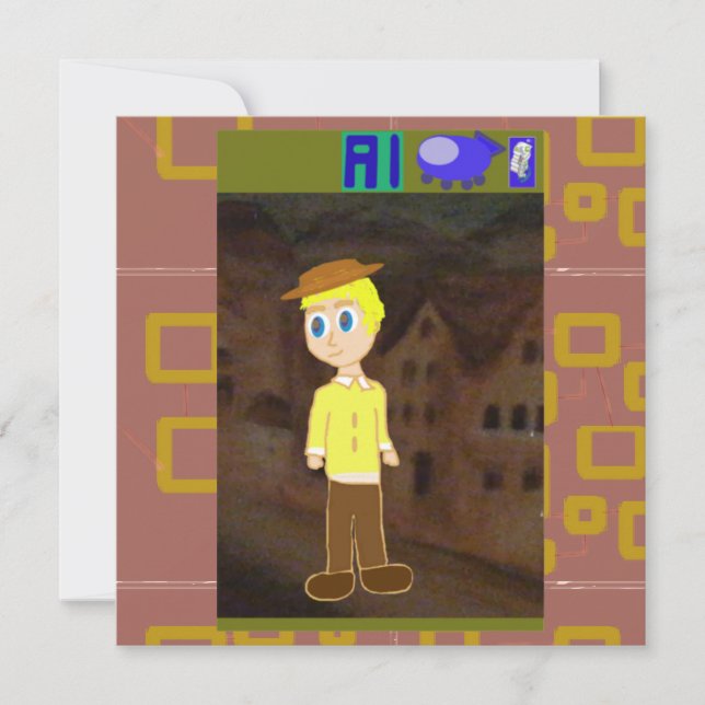 Raumfahrt in der Stadt Einladung (Vorderseite)