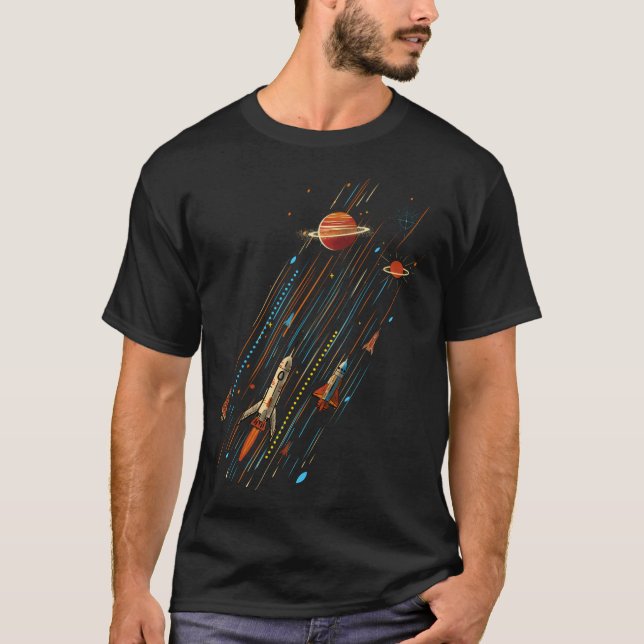 Raumfahrt ist Cool T-Shirt (Vorderseite)