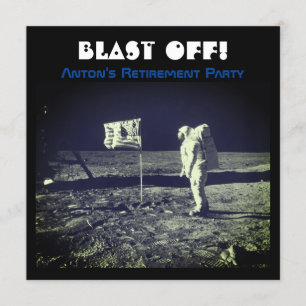 Raumfahrt Landung Astronaut Moonwalk Einladung