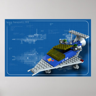Raumfahrt LL 918 Poster