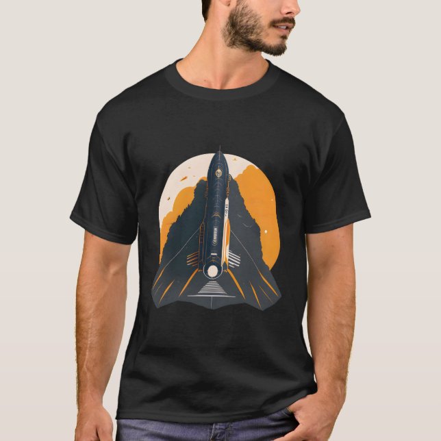Raumfahrt Wissenschaft T-Shirt (Vorderseite)