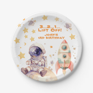 Raumfahrtaktivitäten und Astronauten Kindergeburts Pappteller