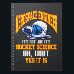 Raumfahrtingenieur Rocket Science Astronaut Notizblock<br><div class="desc">Funny Aerospace Engineer Geschenk. Unglaublich witzig Rocket Science Zitat für einen Astronauten und Weltraumfan.</div>